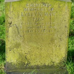 PIPE Evelyn May died 1996